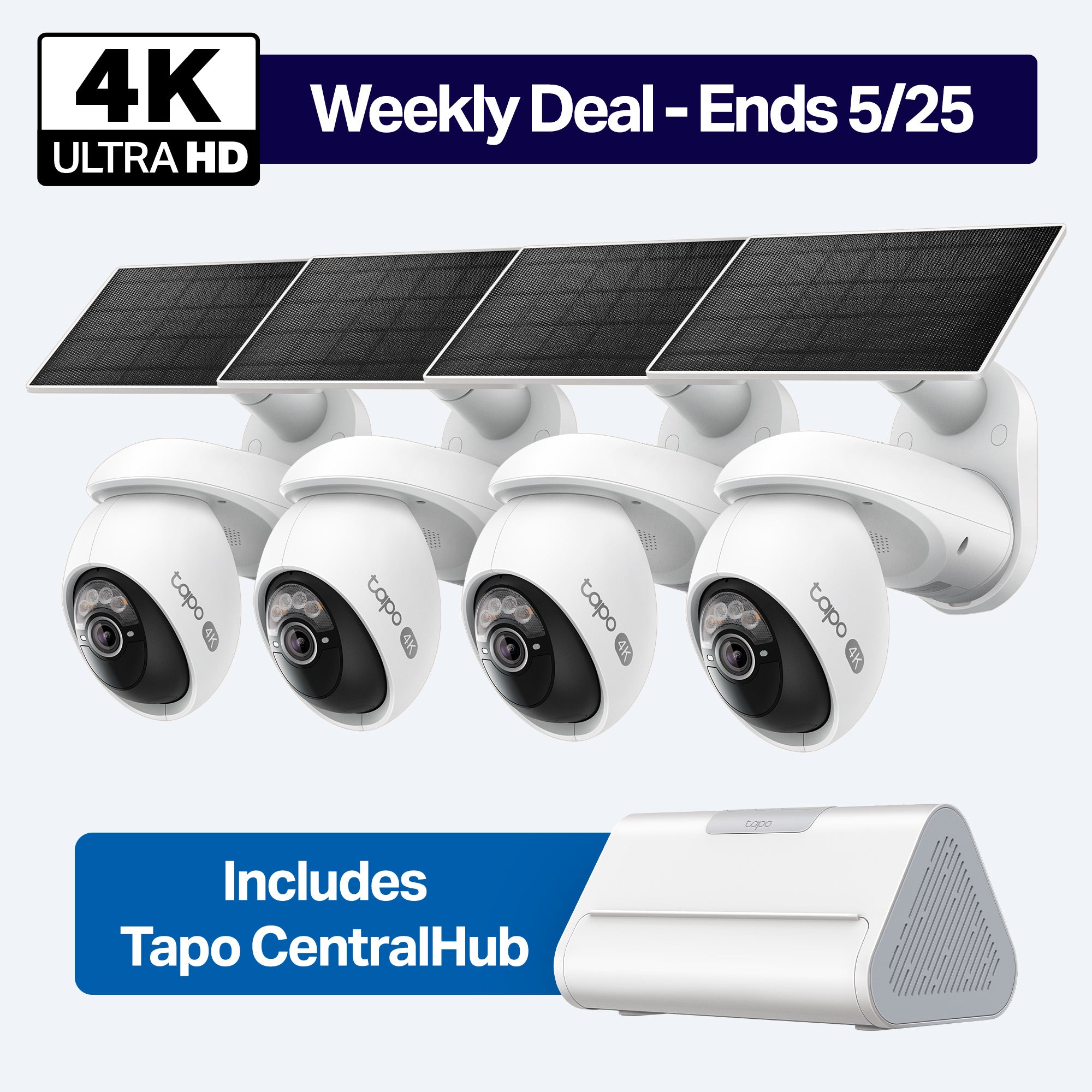 Tapo C660 KIT +マウントキット Tapo C660 Kit 4K Solar Pan/Tilt Security Camera Smart CentralHub