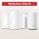 Deco 7 Pro Outdoor Wi-Fi 7 Mesh System Bundle, Deco BE63 3-pack BE10000 & BE25-Outdoor