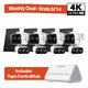 4K Dual-Lens Solar Pan/Tilt Security Camera Smart CentralHub Bundle, Tapo C675D Kit 4-Pack + H500
