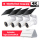 MagCam 4K Solar Outdoor Camera Smart CentralHub Bundle, Tapo C460 Kit 4-Pack + H500