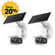 2K Floodlight Solar 360° Pan/Tilt Security Camera, Tapo C615F Kit 2-Pack