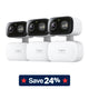 2K Pan/Tilt Indoor/Outdoor Security Camera, Tapo C216 HybridCam 360 3-Pack