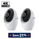 4K Ultra HD Pan/Tilt Dual-Band WiFi Indoor Security Camera, Tapo C260 RoomCam 2-Pack