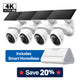 VistaCam 360 4K Solar Pan/Tilt Security Camera Smart HomeBase Bundle, Tapo C660 Kit 4-Pack + H500