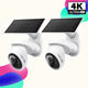 VistaCam 360 4K Solar Outdoor Pan/Tilt Security Camera, Tapo C660 KIT 2-Pack