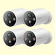 MagCam 2K Wireless Battery Powered Camera, Tapo C425 4-Pack
