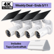 MagCam 4K Solar Outdoor Camera Smart CentralHub Bundle, Tapo C460 Kit 4-Pack + H500