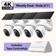 Tapo C660 Kit 4K Solar Pan/Tilt Security Camera Smart CentralHub Bundle, 4-Pack + H500