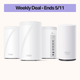 Deco 7 Pro Outdoor Wi-Fi 7 Mesh System Bundle, Deco BE63 3-pack BE10000 & BE25-Outdoor