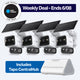 2K Dual-Lens Solar Pan/Tilt Security Camera Smart CentralHub Bundle, Tapo C645D Kit 4-Pack + H500