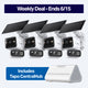 2K Dual-Lens Solar Pan/Tilt Security Camera Smart CentralHub Bundle, Tapo C645D Kit 4-Pack + H500