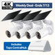 MagCam 4K Solar Outdoor Camera Smart CentralHub Bundle, Tapo C460 Kit 4-Pack + H500