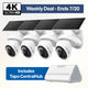 Tapo C660 Kit 4K Solar Pan/Tilt Security Camera Smart CentralHub Bundle, 4-Pack + H500