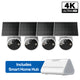 MagCam 4K Built-In Solar Outdoor Camera with Smart Hub Bundle, Tapo C465 4-Pack + H500