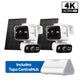 4K Dual-Lens Solar Pan/Tilt Security Camera Smart CentralHub Bundle, Tapo C675D Kit 2-Pack + H500