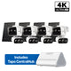 4K Dual-Lens Solar Pan/Tilt Security Camera Smart CentralHub Bundle, Tapo C675D Kit 4-Pack + H500