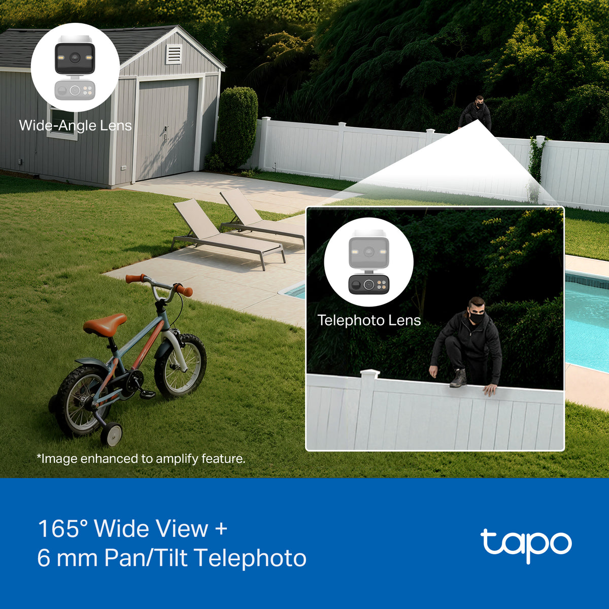 Tapo C645D Kit 2K Dual-Lens Solar Pan/Tilt Security Camera Kit – TP ...