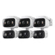 2K Dual Lens Pan/Tilt Indoor/Outdoor Security Camera, Tapo C246D HybridCam Duo 3-Pack
