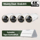 MagCam 4K Wireless Outdoor Camera 4-Pack + Smart Hub Bundle