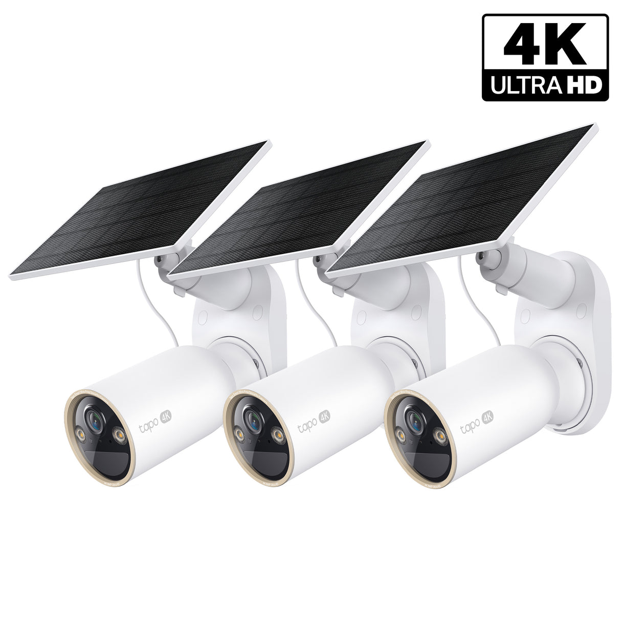 MagCam 4K Solar Ultra HD Outdoor Security Camera, Tapo C460 Kit 3-Pack