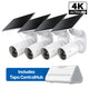 MagCam 4K Solar Outdoor Camera Smart CentralHub Bundle, Tapo C460 Kit 4-Pack + H500