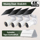 MagCam 4K Solar Outdoor Camera Smart CentralHub Bundle, Tapo C460 Kit 4-Pack + H500