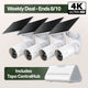 MagCam 4K Solar Outdoor Camera Smart CentralHub Bundle, Tapo C460 Kit 4-Pack + H500