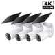 MagCam 4K Solar Powered Ultra HD Outdoor Security Camera, Tapo C460 Kit 4-Pack
