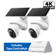 Tapo C660 Kit 4K Solar Pan/Tilt Security Camera Smart CentralHub Bundle, 2-Pack + H500